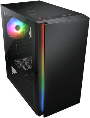 Gabinete Cougar Purity Preto mATX c/ 1 Cooler