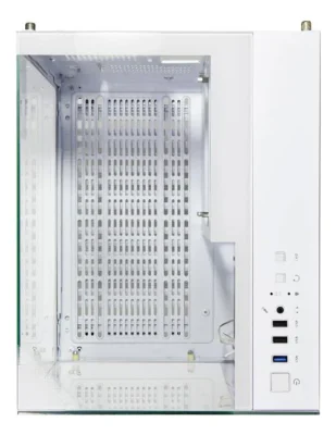 Gabinete K-MEX CG-W3K3 Branco Aquário Full Glass mATX